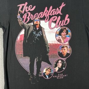 Breakfast Club Cult Classic 80s Brat Pack‎ Graphic Tee M Black Vintage Retro